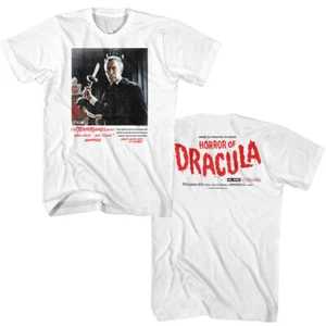 Hammer Horror Dracula Terrifying Lover Who Died Yet Lived Movie Men's T Shirt - Picture 1 of 9