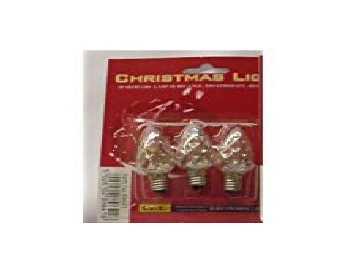 3 E10 Screw In Tulip Spare Bulbs 2.4v 0.48w 0.2a CLEAR- (S1-CLEAR)  - Image 1 of 1
