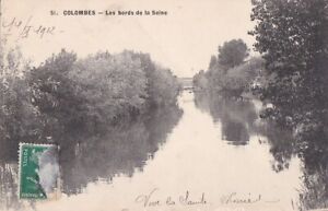 CPA 92 COLOMBES Bords de la Seine - VIVE LA SAINTE-MARIE - 1912