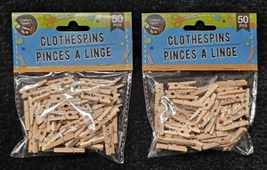 2 Packungen mit 50 Crafter's Square Mini Wäscheklammern 1" Handwerk - Bild 1 von 1