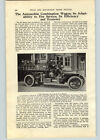 1911 PAPIER AD 4 PG articles pompiers camions début vintage américain LaFrance