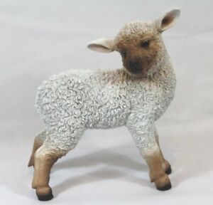 A Sheep Animal Figure/Ornament From Artificial Stone IN Natural z3010
