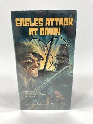 VERY RARE! Eagles Attack At Dawn (VHS) Rick Jason, Peter Brown, Rare Cover, Seal - Image 1 of 4