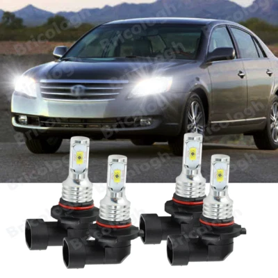 For Toyota Avalon 1995-2007 4PC LED Headlight Bulbs High & Low Beam Combo 6000K - Image 1 of 4