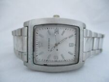 Chrome Men's Silver Toned Analog Watch Link Band
