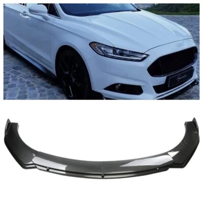 For Ford Mondeo Carbon Fiber Style Front Bumper Lip Kits Splitter Spoiler US Foto 1 de 4