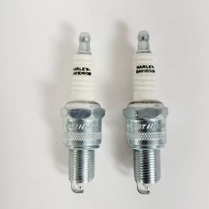 Harley Davidson OEM 78-99 Shovel Head & Evo Spark Plugs 5R6A 32342-04 - Picture 1 of 7