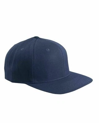 Yupoong 6 paneles estructurado visera plana clásica gorra snapback sombrero liso NUEVO 6089 Foto 1 de 4