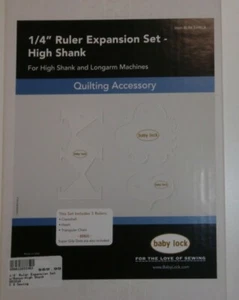 Babylock 1/4 Inch Ruler Expansion Set 3 RULER SET HIGH SHANK & LONG ARM MACHINES - Picture 1 of 6