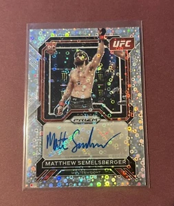 Matthew Semelsberger 2023 Prizm UFC 1st Autograph Silver Rookie Auto Disco RC - Picture 1 of 3