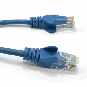 25cm Bleu Réseau Ethernet RJ45 Cat5E-CCA UTP Patch 26AWG Câble 0.25m [008346] - Afbeelding 1 van 3