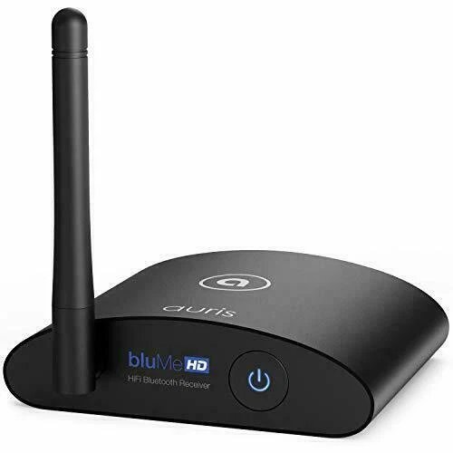 Auris Blume HD Long Range Bluetooth 5.0 Music Receiver Hi-Fi Audio Adapter - Black (AU142)