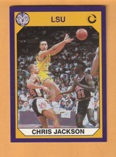 Chris Jackson LSU Tigers 1990 Card #2 Gulfport Mississippi Mahmoud Abdul-Rauf 9H