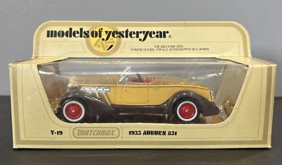 Matchbox Models of Yesteryear 1935 Auburn 851 Diecast Car Y-19 Inglaterra 1:42 Foto 1 de 4