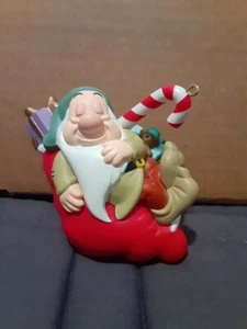 Disney Grolier President's Edition Sleepy aus Schneewittchen Weihnachtsschmuck - Bild 1 von 6