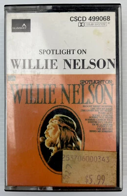 Spotlight On Willie Nelson Music Cassette Tape CSCD 499068 RCA 1974 Original - Image 1 of 4