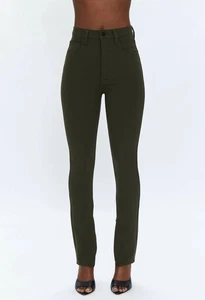 🔥 Jeans subacquei skinny a vita alta Pistola Kendal con cerniere verde bosco taglia 25 🔥 - Foto 1 di 6