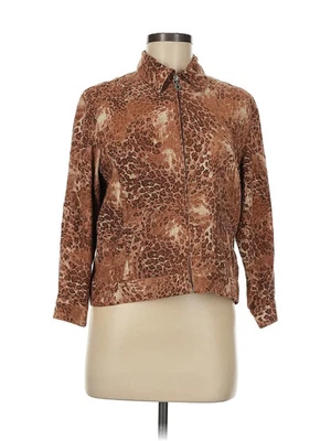 Jaqueta marrom feminina Draper's & Damon's 6 petites nova com etiquetas - Imagem 1 de 4