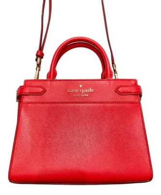 Kate Spade Stacy Small Red Satchel Two-Way Bag - Image 1 of 4