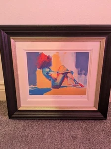 TOBY MULLIGAN (b.1969 ) Limited Edition Print 'In Repose' in Gallery Frame - Picture 1 of 7