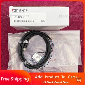 one keyence NEW OP-87353 OP-87353 control cable 2m Fast Delivery - Picture 1 of 7