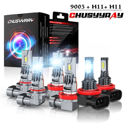 Combo faros LED + luces antiniebla kit 6000 k para Toyota Venza 2009-2016 Foto 1 de 4