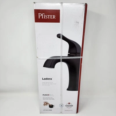 Pfister Ladera Single Hole Single-Handle Bathroom Faucet Matte Black LF-042-LRBB - Image 1 of 4