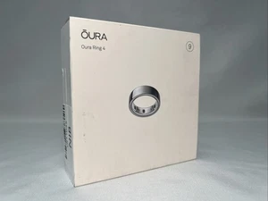 Oura Ring 4 Smart Ring Size 9 Activity Tracker - 4th Gen Silver - NEW SEALED! - Picture 1 of 4