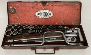 Britool 140A 1/2" Drive Socket Set Vintage Hand Tools in Case | FAST SHIPPING - Picture 1 of 17