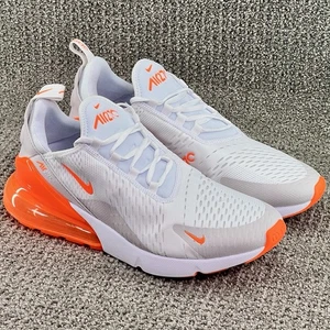 Nike Air Max 270 White Total Orange Vast Grey Schuhe AH6789-126 Damengröße 11 - Bild 1 von 8