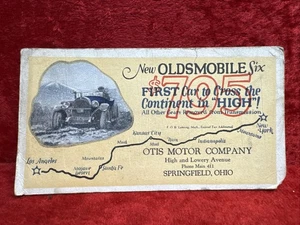 ✨ Barn Find ✨ Oldsmobile Six Ink Blotter 1913 Otis Motor Co Springfield OH - Imagen 1 de 9