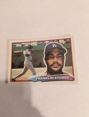 FRANKLIN STUBBS 1988 TOPPS BIG CARD #112 FREE SHIPPING - Image 1 of 2