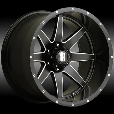 Rueda HAVOK H112 22" 🔥 22X14 -76 8X180 🔥CB 125 borde de ventana mecanizado labio negro🔻 Foto 1 de 4