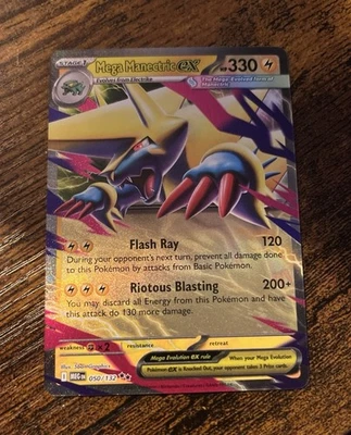 Mega Manectric ex Mega Evolutions English 50/132 Double Rare - Image 1 of 3