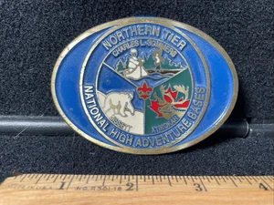 Hebilla de cinturón vintage Northern Tier BSA Charles Sommers Bissett Boy Scouts - Imagen 1 de 6