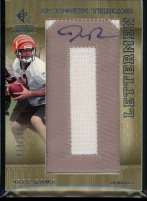 2007 SP Rookie Threads Lettermen Jeff Rowe Rookie Auto 078/199 Cincinnati - Image 1 of 2