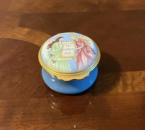 Mark Kay Enamels Golden Rule Trinket Box - Picture 1 of 7