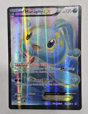 Manaphy Misprint Pokemon Card Missing Texture Obstruction 116/122 Breakpoint - Image 1 of 4