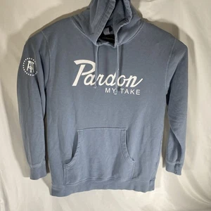 Barstool Sports "Pardon My Take" Hoodie Herren Large blau Sweatshirt - Bild 1 von 5