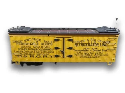 LGB 4174 G D&RGW Reefer Freight Car Wood 1:19 Scale with Box - Denver Rio Grande - Image 1 of 4