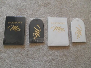 Mr. & Mrs. Passport Holders and Luggage Tags - Picture 1 of 2