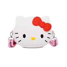 Cute Hello Kitty silicon crossbody bag waterproof for kids women