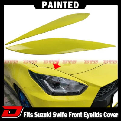Painted#ZFT Fits Suzuki Swift 4th Hatchback Front Eyelid Eyebrow Cover 17-23 - Image 1 of 4
