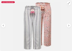 JESSICA SIMPSON GIRLS 2 PC FLOW STRIPE/FLORAL PANTS ( NVY STRIPES-PEACH,S7/8)NWT - Picture 1 of 7