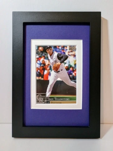 Troy Tulowitzki Colorado Rockies Display Custom Framed MLB Baseball Card Plaque Cover