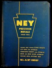 1956 J. M. Ney Precious Metals Company Catalog Slip Rings Brush Holders Wire