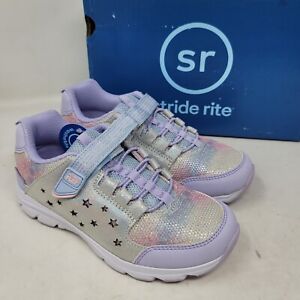 Stride Rite Girls' Made2Play Moriah Sneaker, Lavender Size 1.5 M 
