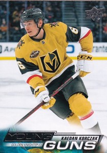 22-23 UPPER DECK YOUNG GUNS - KAEDAN KORCZAK RC #218 VEGAS GOLDEN KNIGHTS