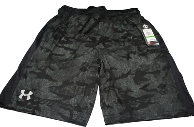 Camouflage Men Under Armour Gym Loose HeatGear Athletic Logo Shorts M L XL XXL - Image 1 of 4