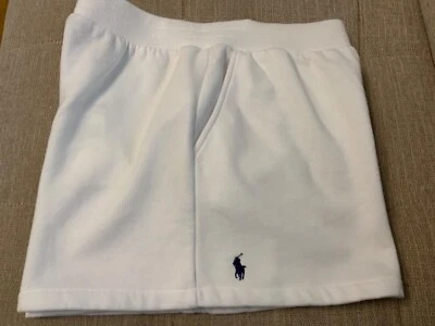 Polo Ralph Lauren Blanco Polar Sudadera Pantalones Cortos Pequeño Pony Talla XL (16) Juvenil Nuevo con Etiquetas nh  Foto 1 de 4